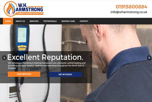 Plumbing and Heating Contractor Website Design Service